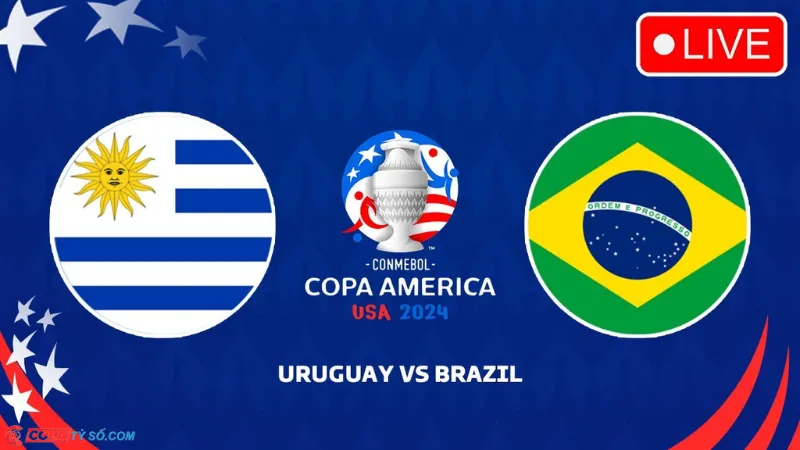 Soi kèo Uruguay vs Brazil lúc 8h00 ngày 07/07: Giải đấu Copa America 2024